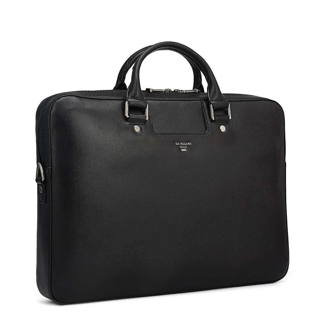 Franzy Leather Laptop Sleeve - Black