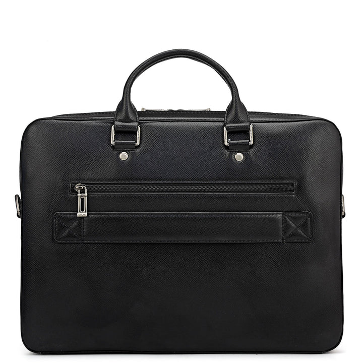 Franzy Leather Laptop Sleeve - Black