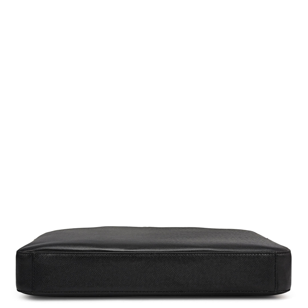 Franzy Leather Laptop Sleeve - Black