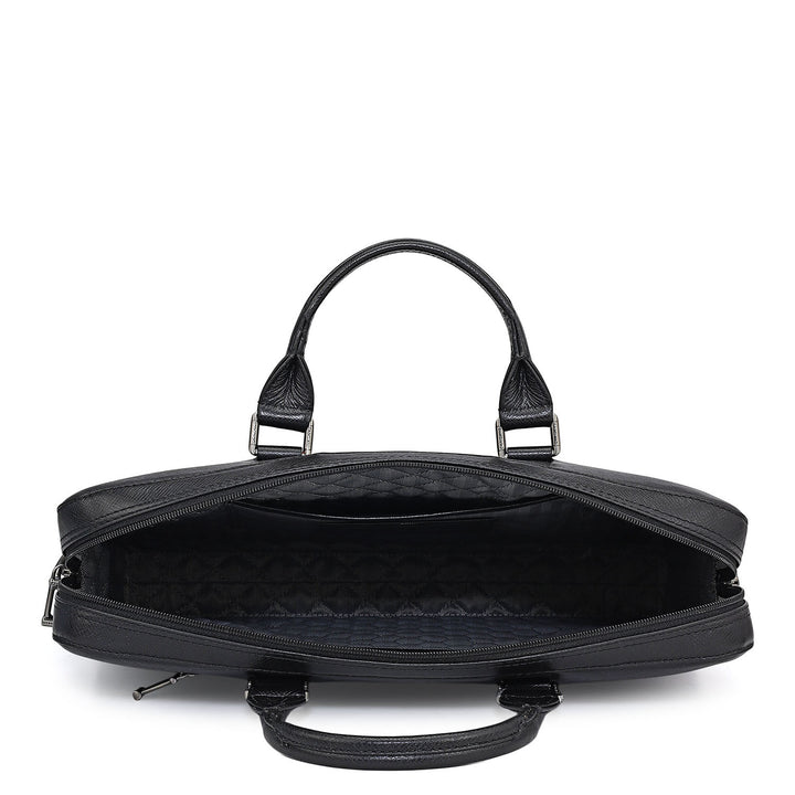 Franzy Leather Laptop Sleeve - Black