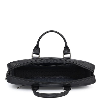 Franzy Leather Laptop Sleeve - Black