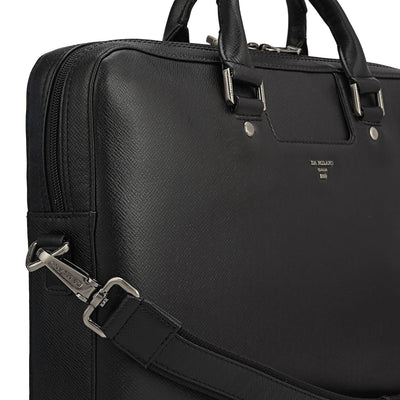 Franzy Leather Laptop Sleeve - Black