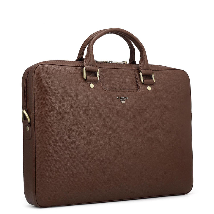 Franzy Leather Laptop Sleeve - Date