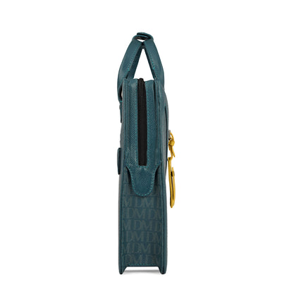 Monogram Franzy Leather Laptop Sleeve - Octane