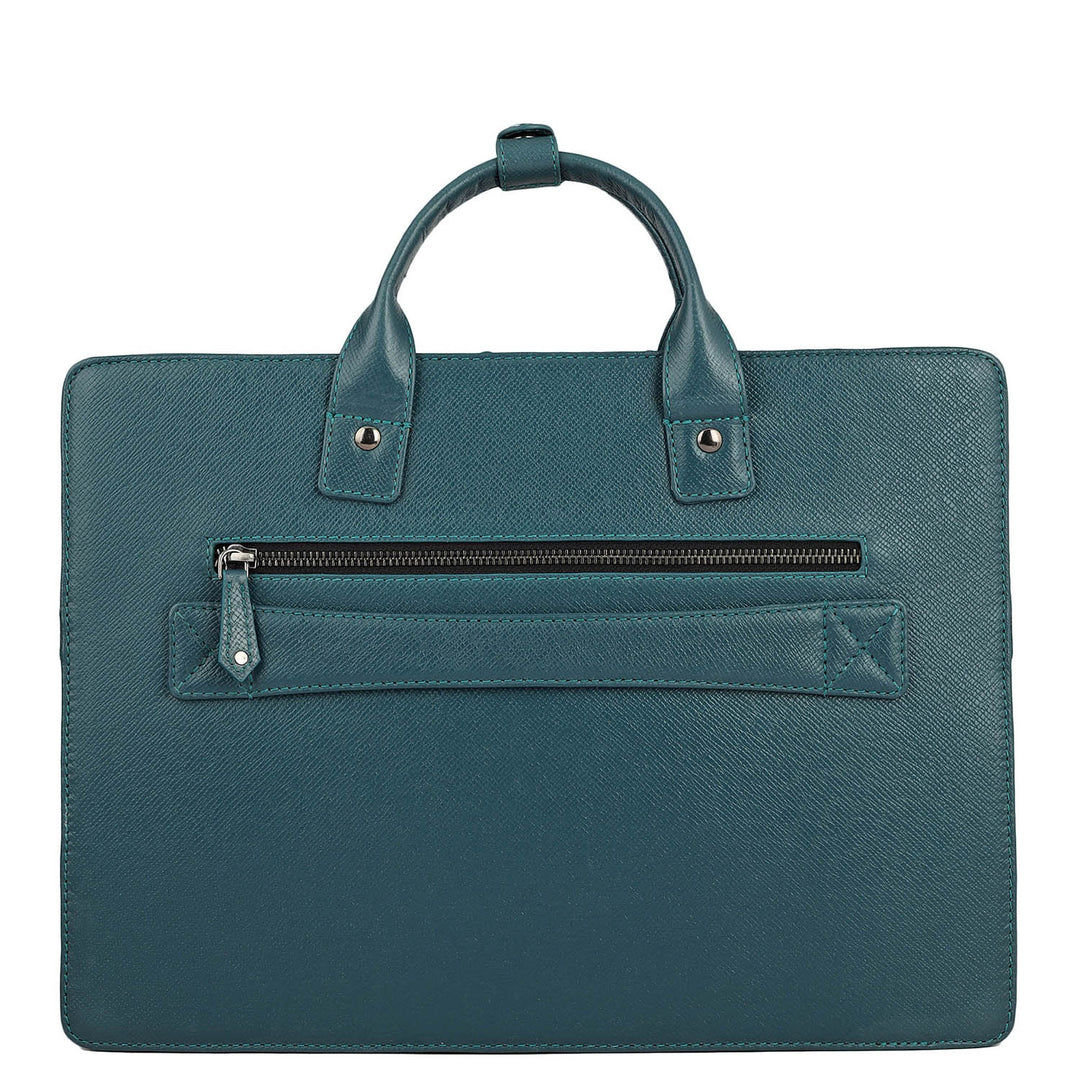 Monogram Franzy Leather Laptop Sleeve - Octane