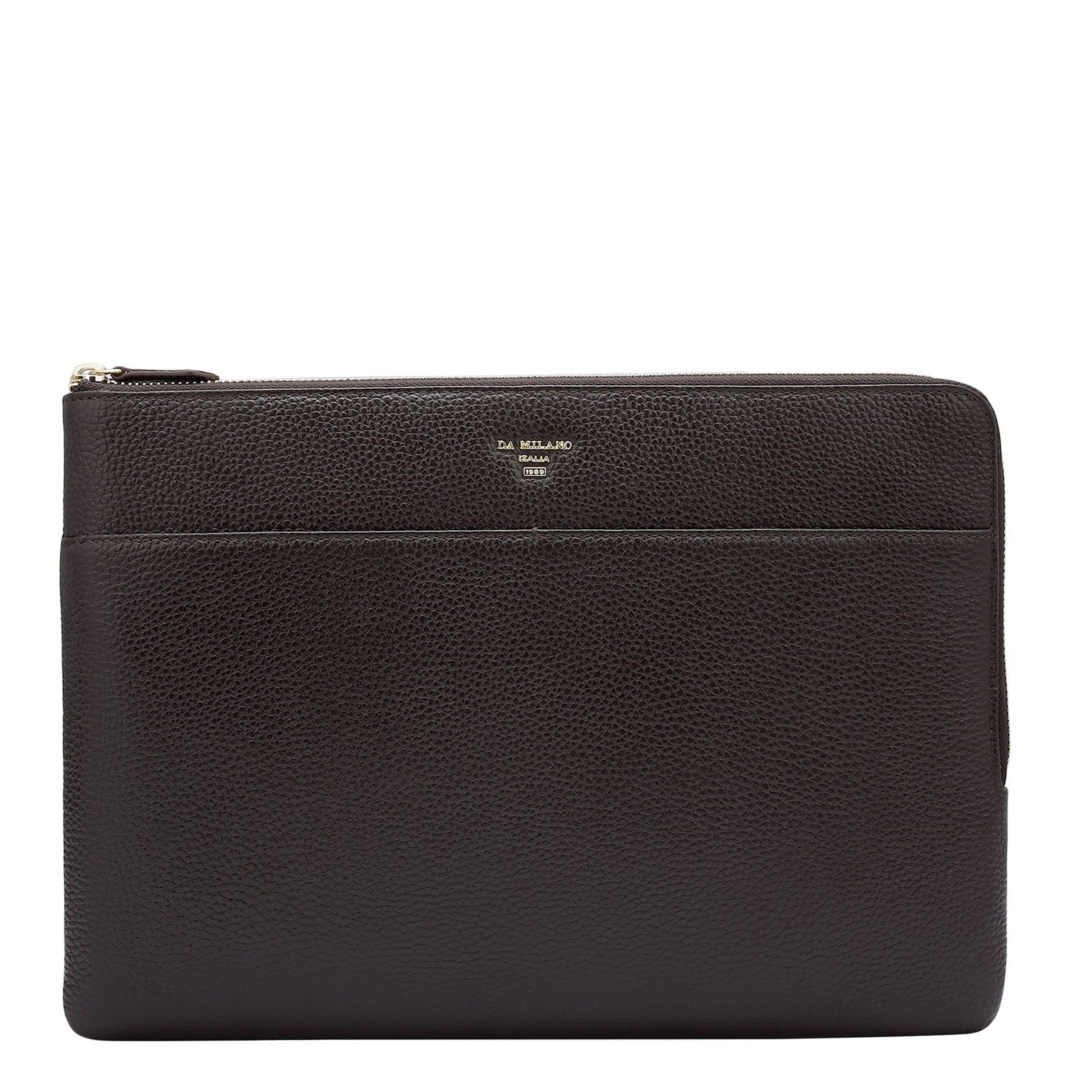 Wax Leather Laptop Sleeve - Chocolate – Da Milano