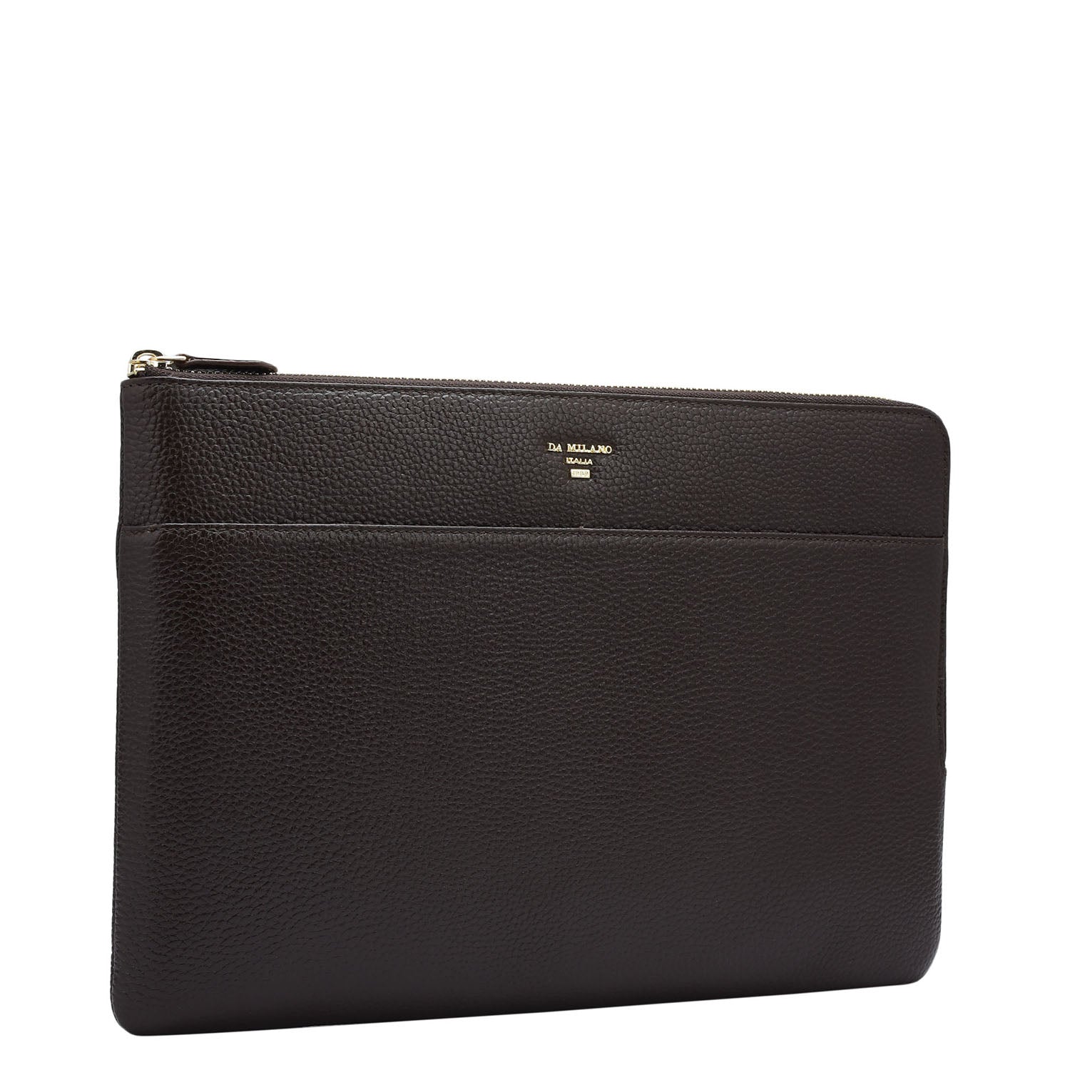 Wax Leather Laptop Sleeve - Chocolate – Da Milano