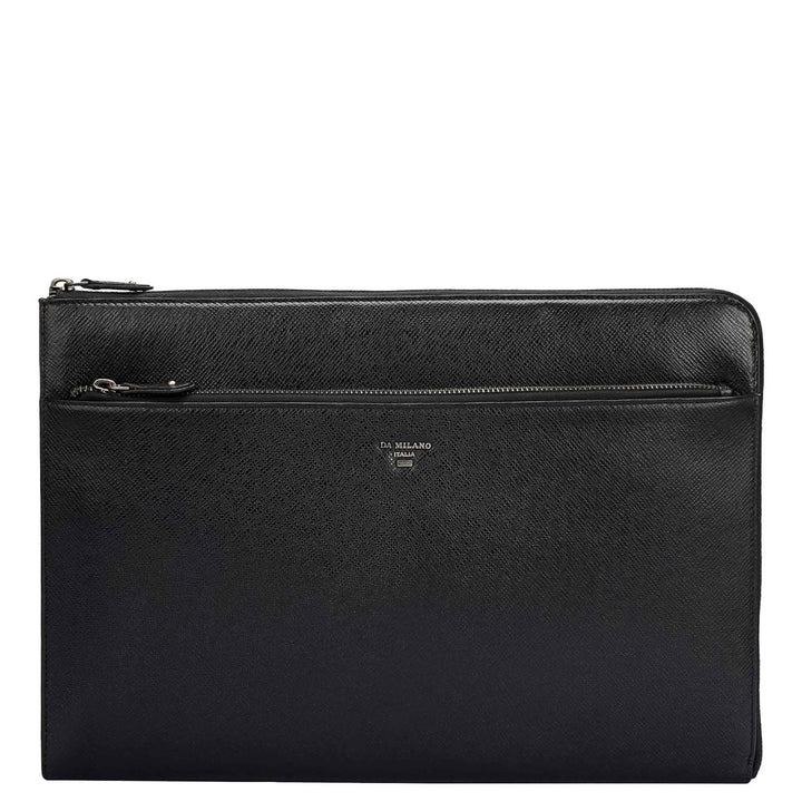 Franzy Leather Laptop Sleeve - Black