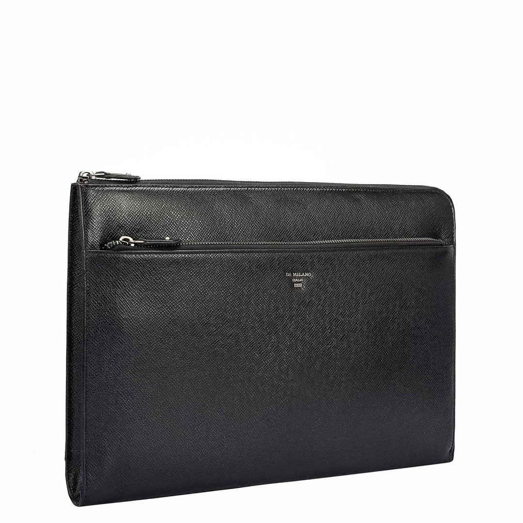 Franzy Leather Laptop Sleeve - Black