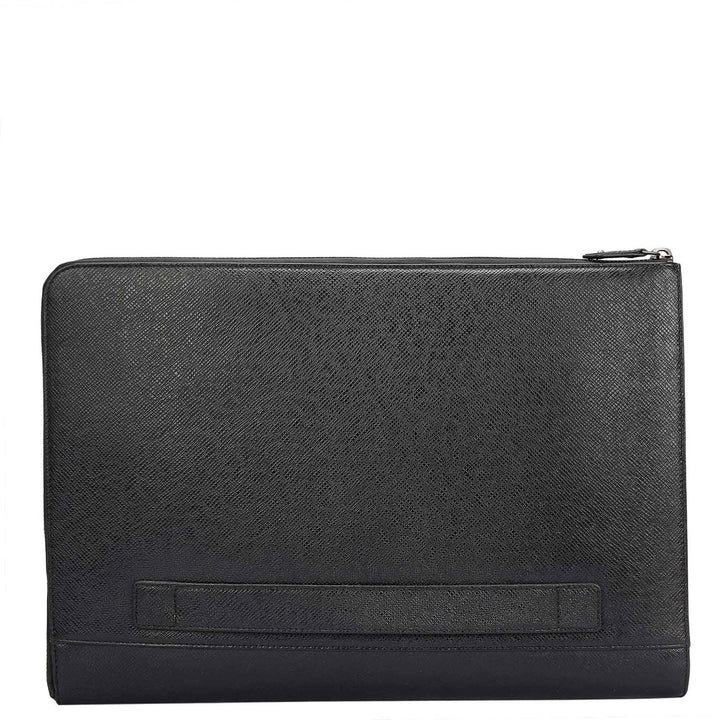Franzy Leather Laptop Sleeve - Black