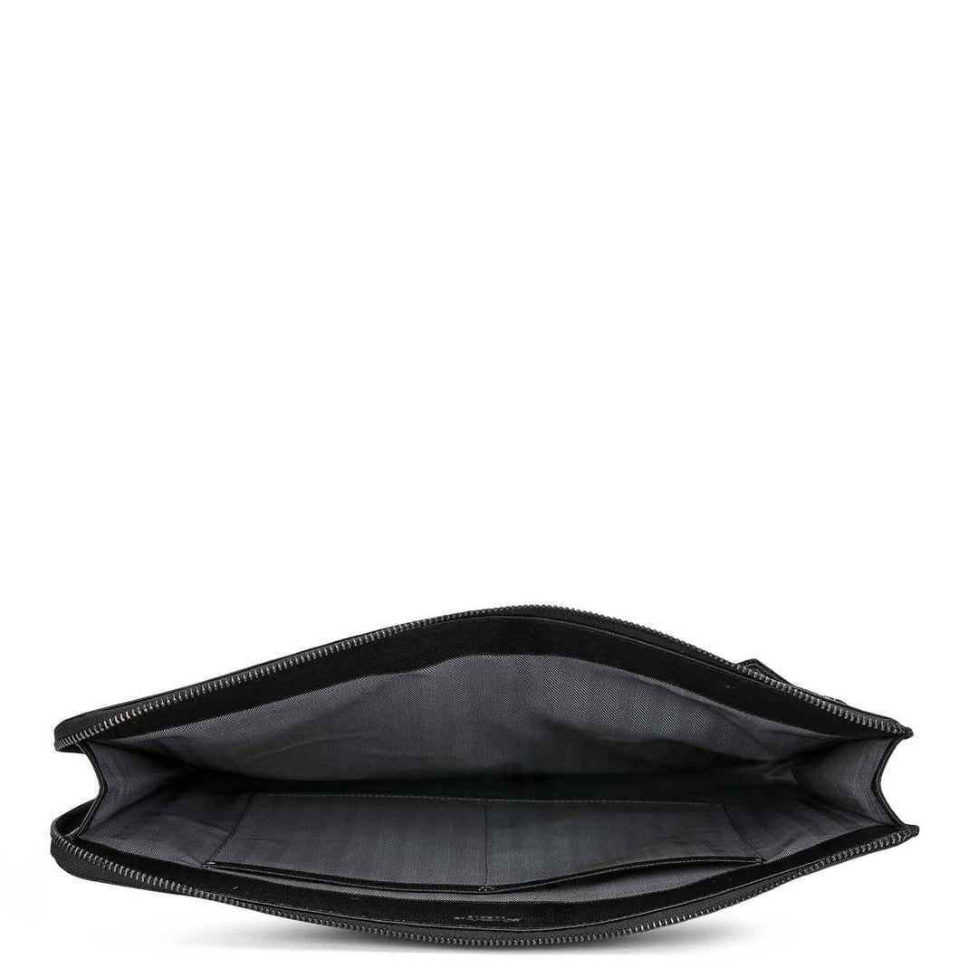 Franzy Leather Laptop Sleeve - Black
