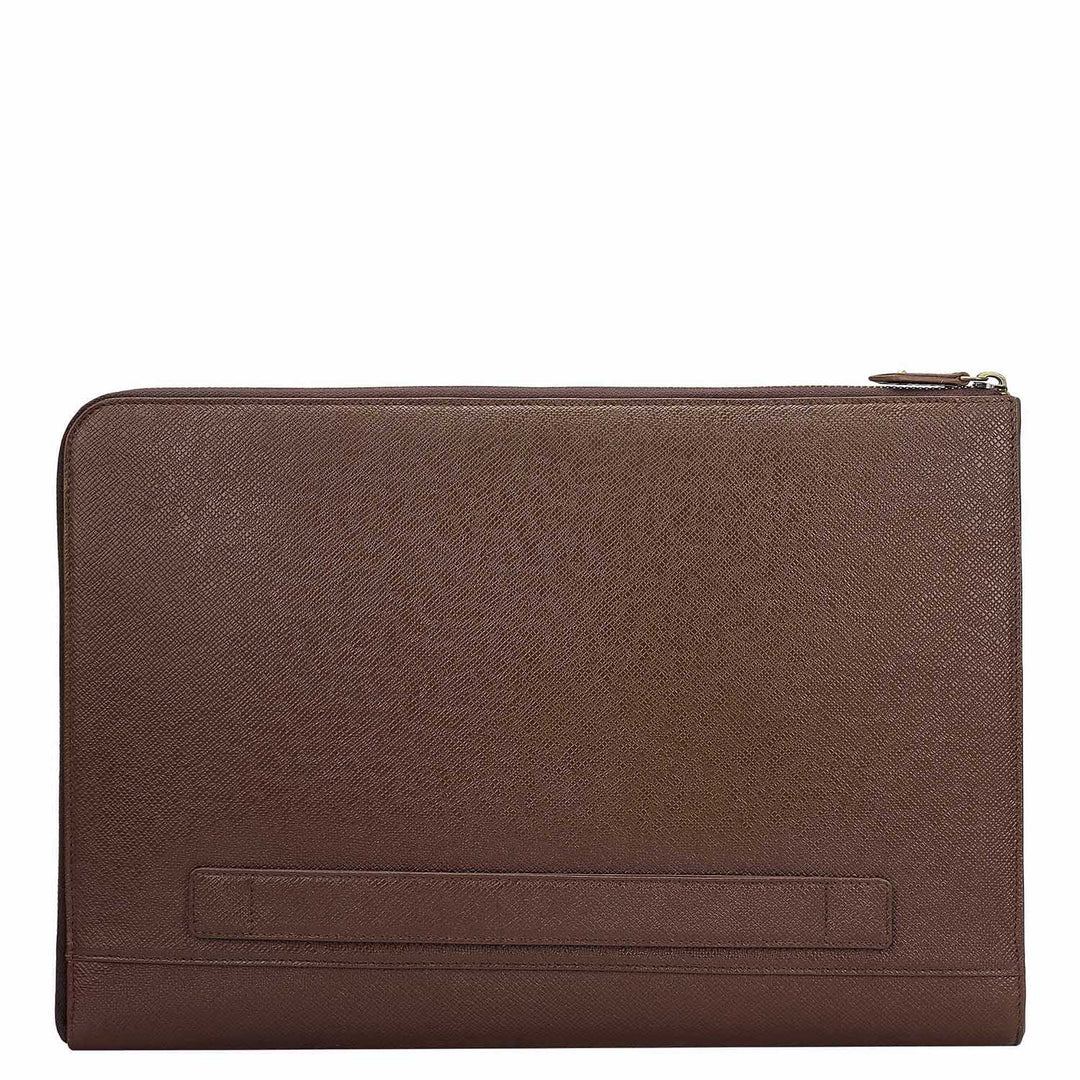 Franzy Leather Laptop Sleeve - Walnut