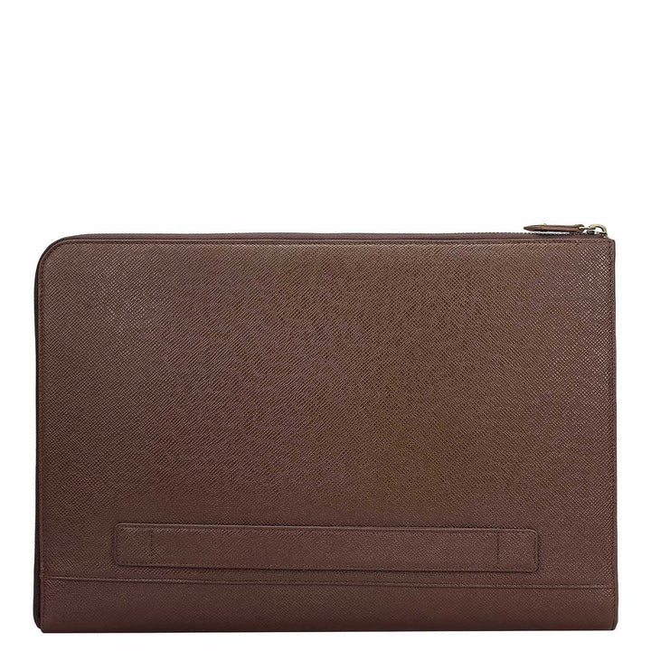 Franzy Leather Laptop Sleeve - Walnut