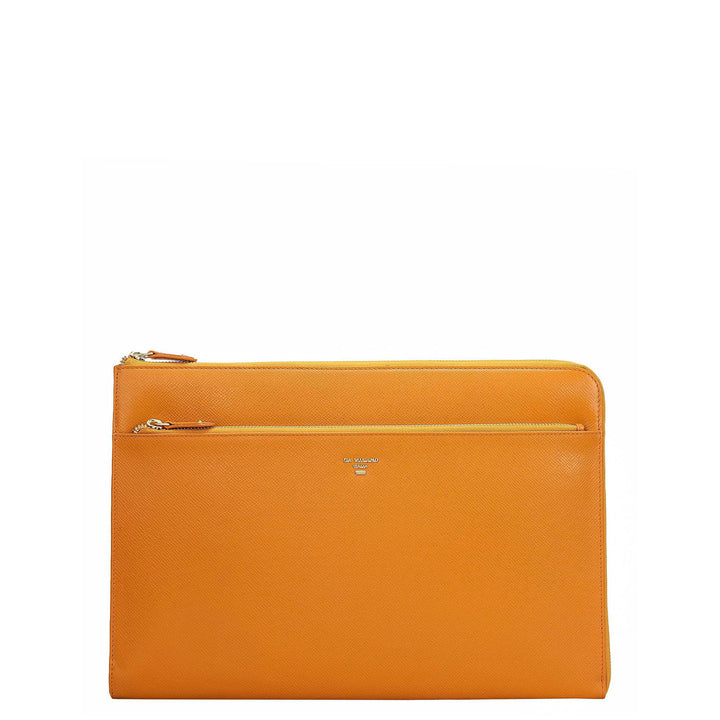 Franzy Leather Laptop Sleeve - Flame