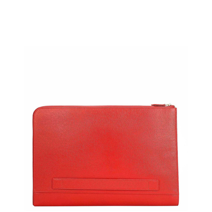 Franzy Leather Laptop Sleeve - Red