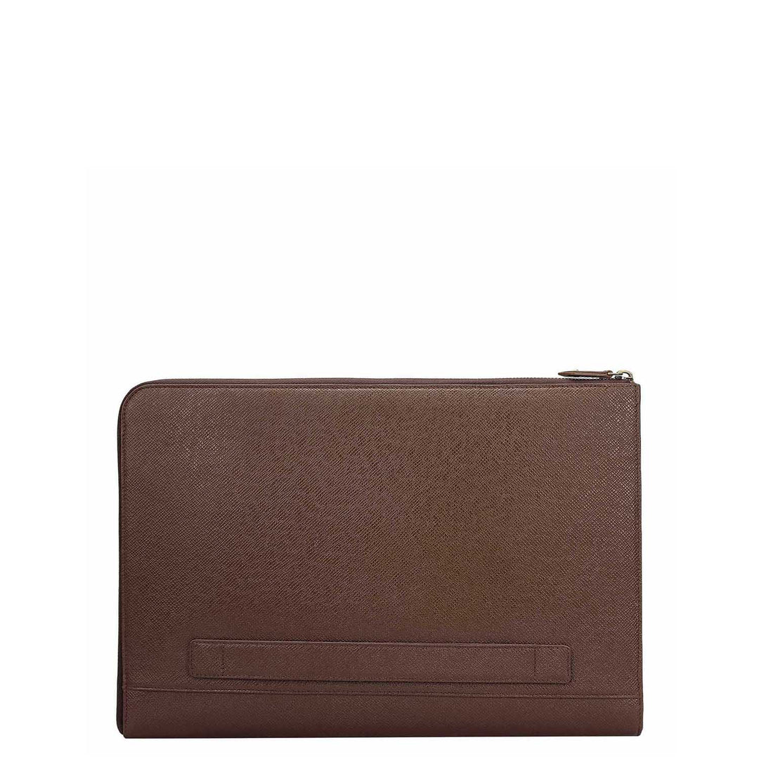Franzy Leather Laptop Sleeve - Walnut