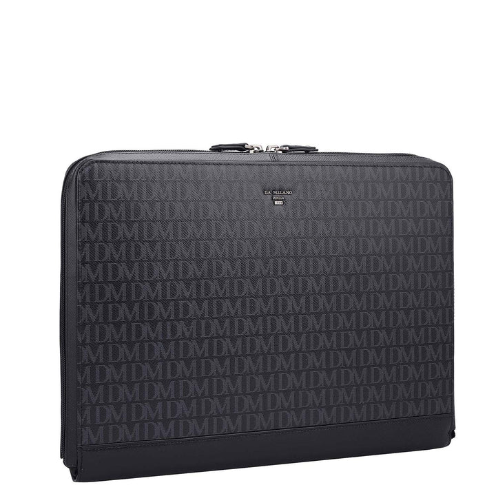 Monogram Leather Laptop Sleeve - Black