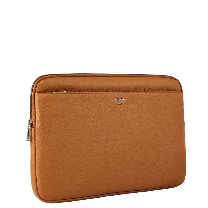 Wax Leather Laptop Sleeve - Caramel