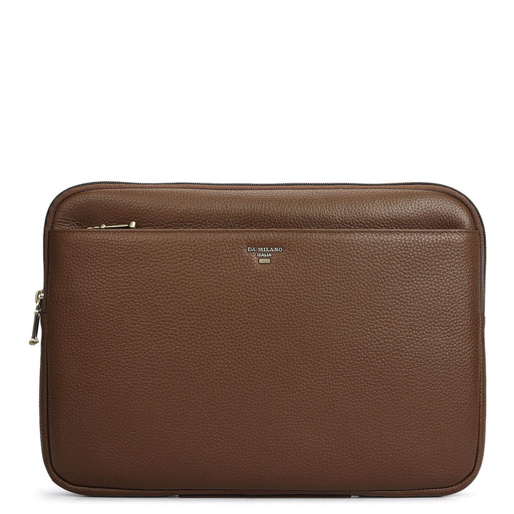 Wax Leather Laptop Sleeve - Mocha