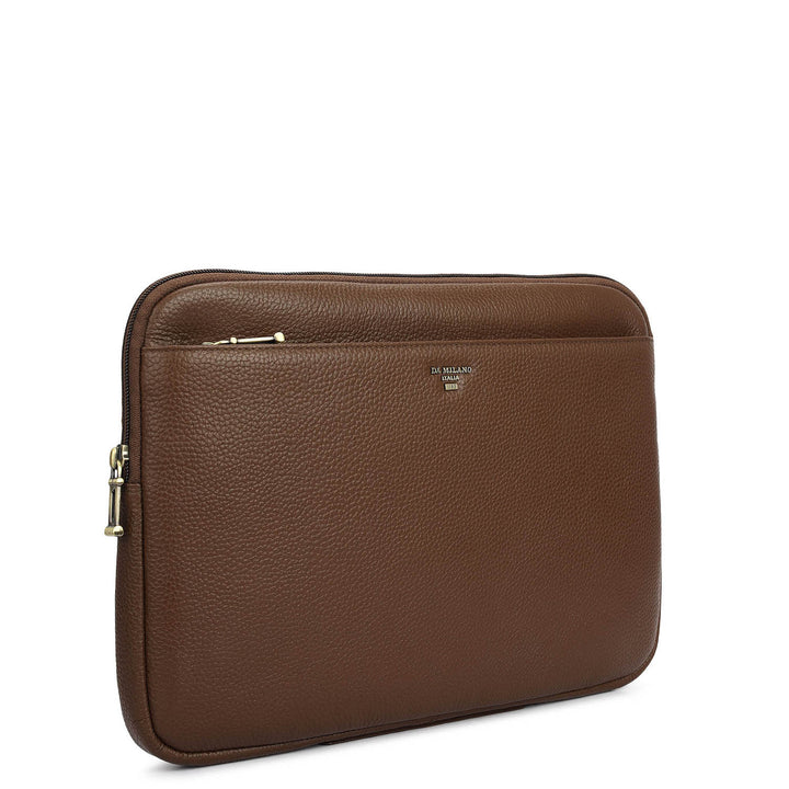 Wax Leather Laptop Sleeve - Mocha