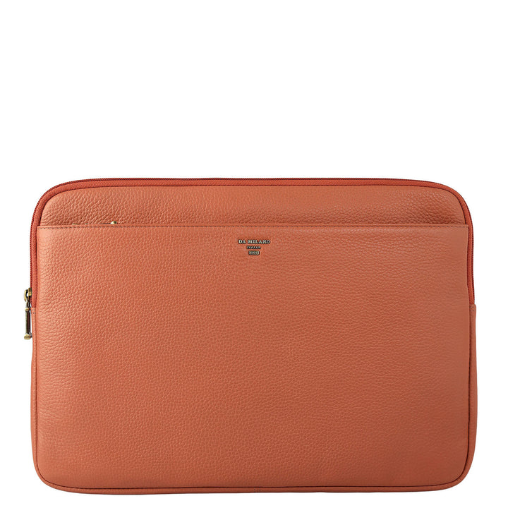 Wax Leather Laptop Sleeve - Terracotta