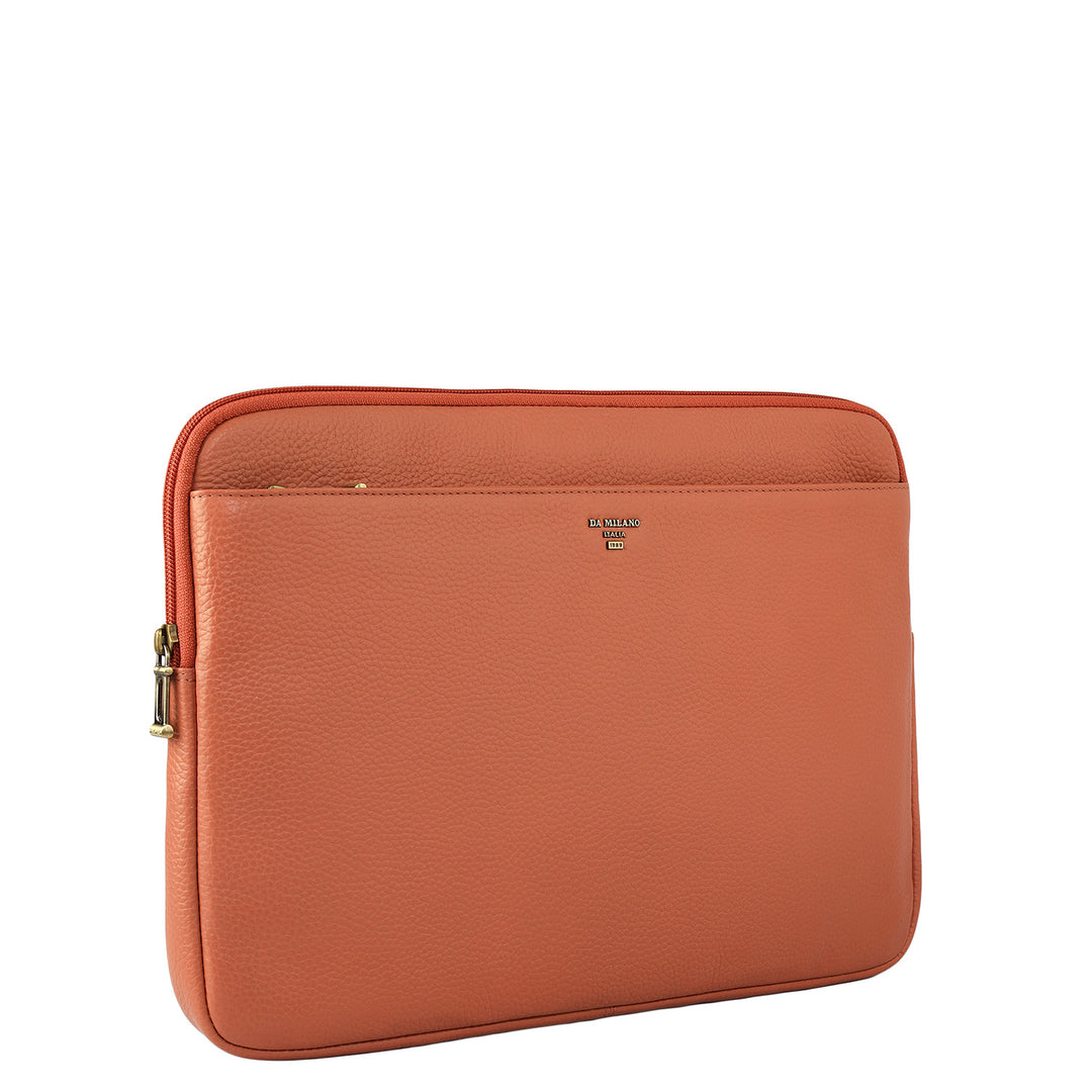 Wax Leather Laptop Sleeve - Terracotta