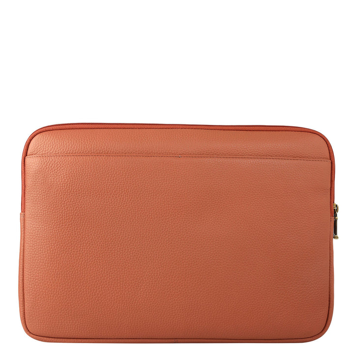Wax Leather Laptop Sleeve - Terracotta