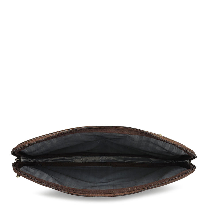 Wax Leather Laptop Sleeve - Mocha