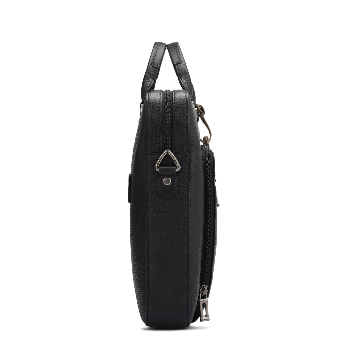 Wax Leather Laptop Sleeve - Black
