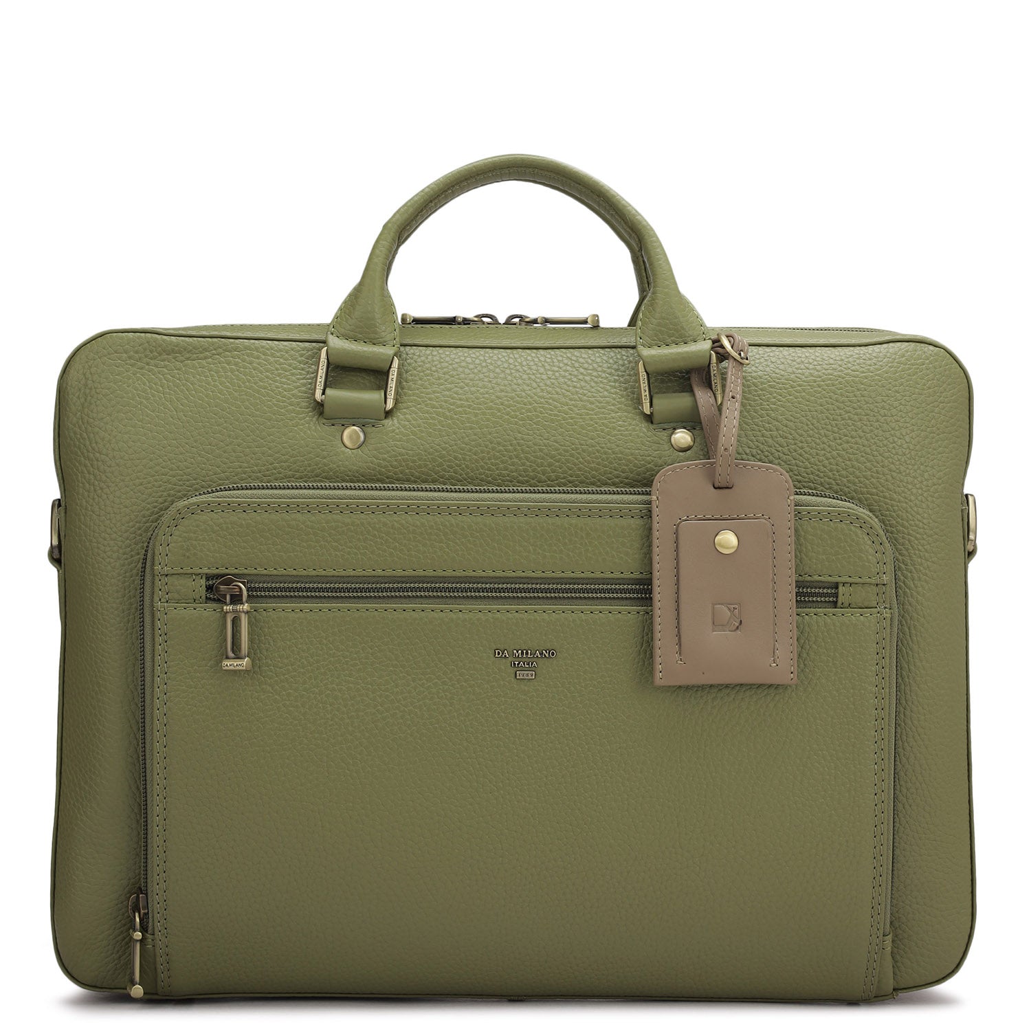 Wax Leather Laptop Sleeve - Fern – Da Milano