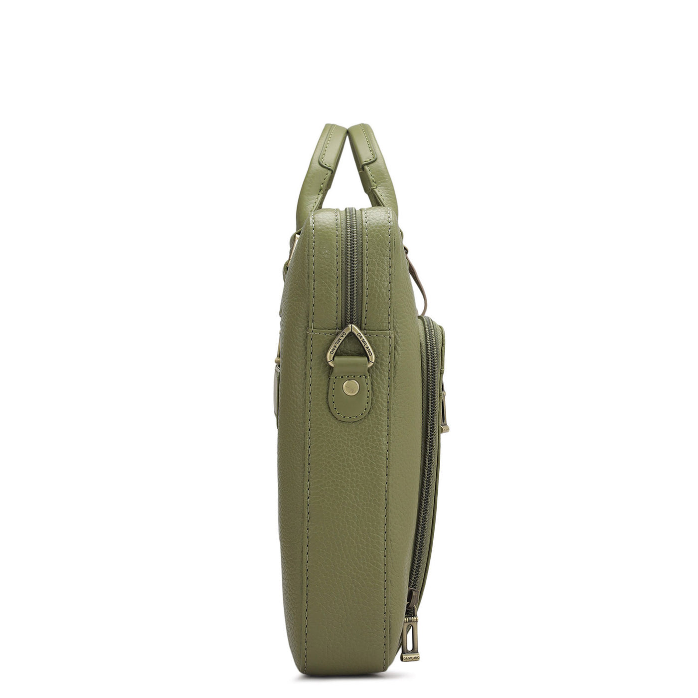 Wax Leather Laptop Sleeve - Fern