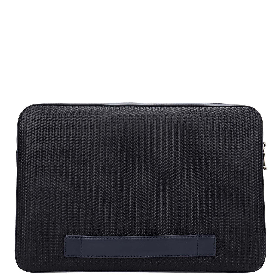 Mat-Weave Laptop Sleeve (M) - Navy