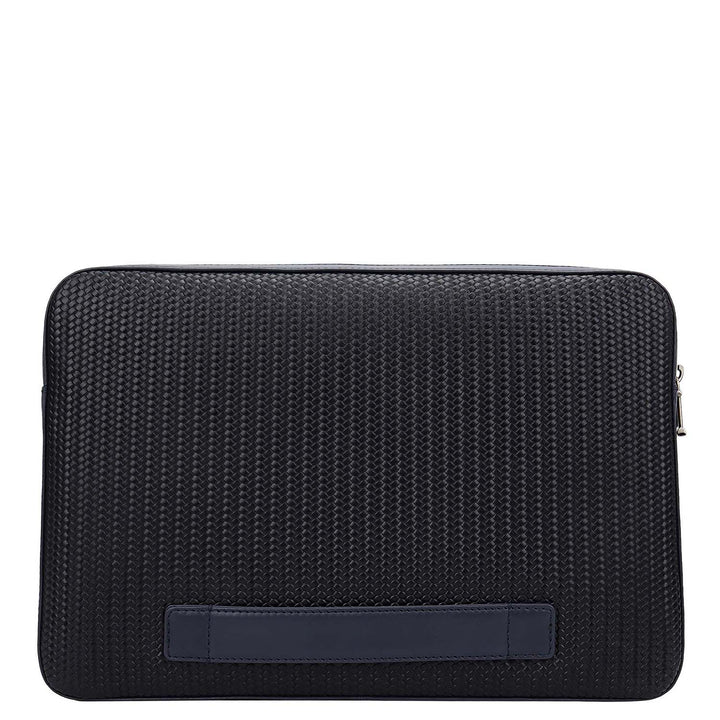 Mat-Weave Laptop Sleeve (M) - Navy