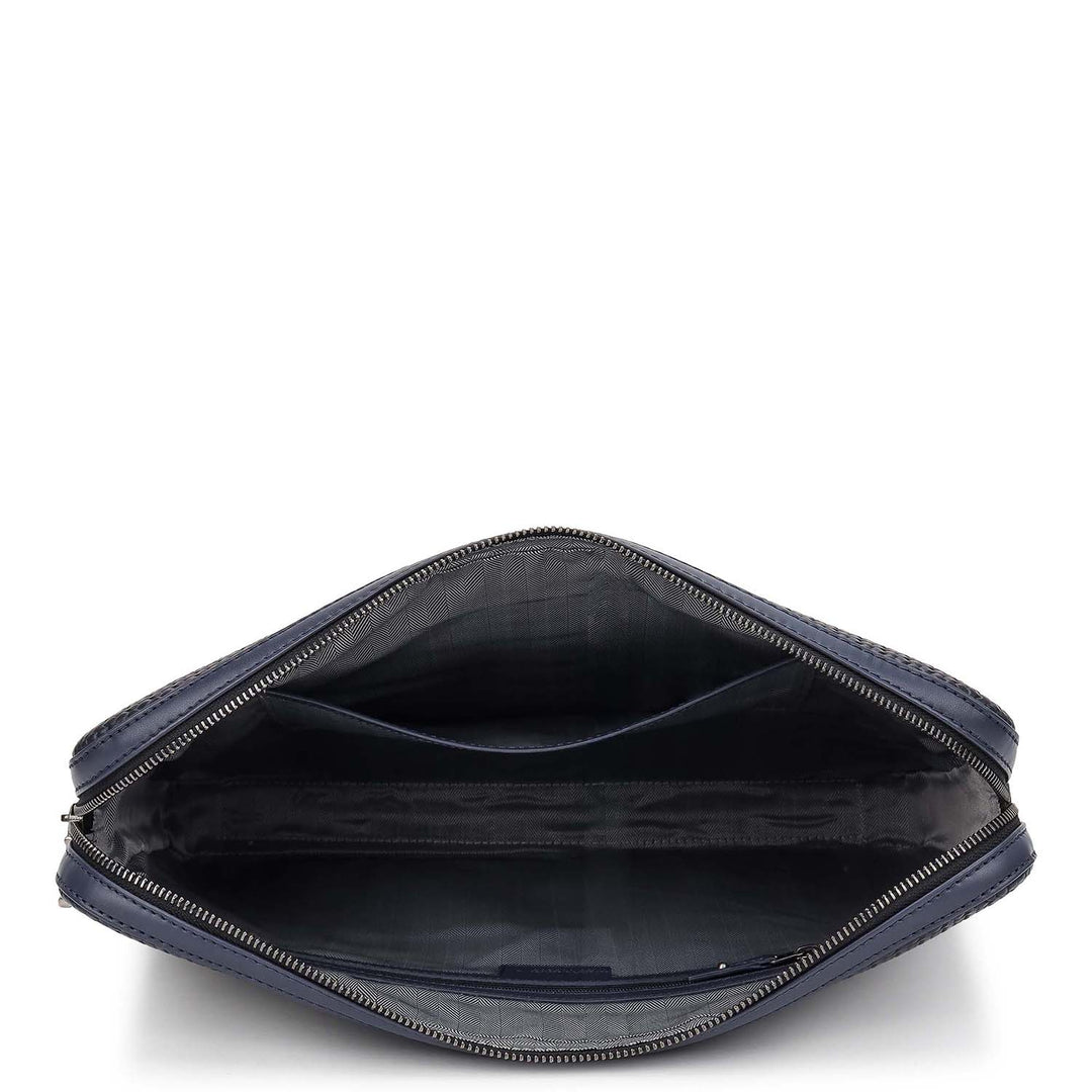 Mat-Weave Laptop Sleeve (M) - Navy