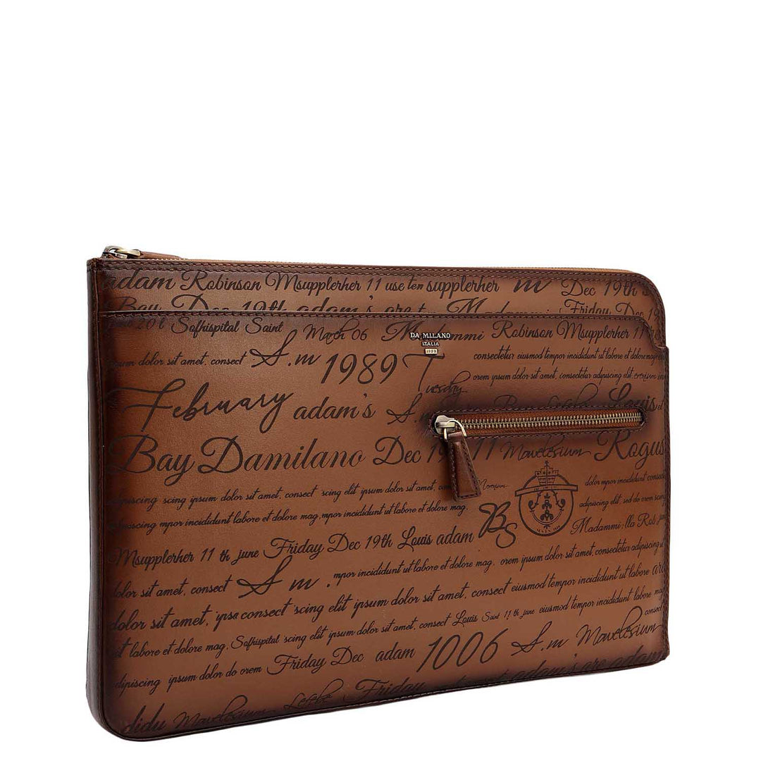 Signato Leather Laptop Sleeve - Cognac