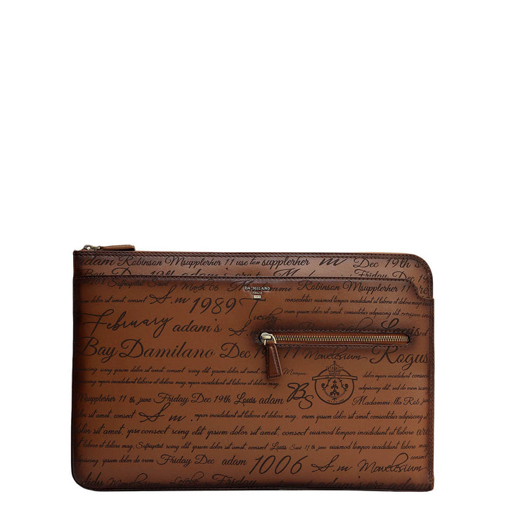 Signato Leather Laptop Sleeve - Cognac