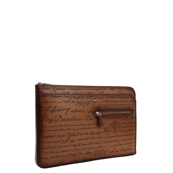 Signato Leather Laptop Sleeve - Cognac
