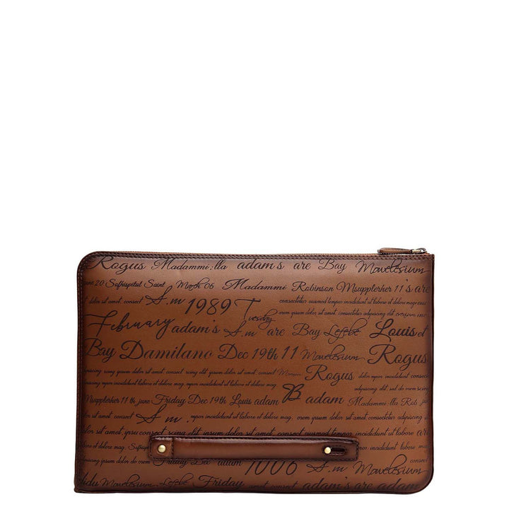 Signato Leather Laptop Sleeve - Cognac