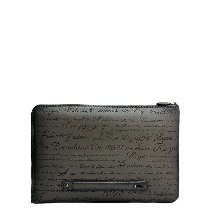 Signato Leather Laptop Sleeve - Grey