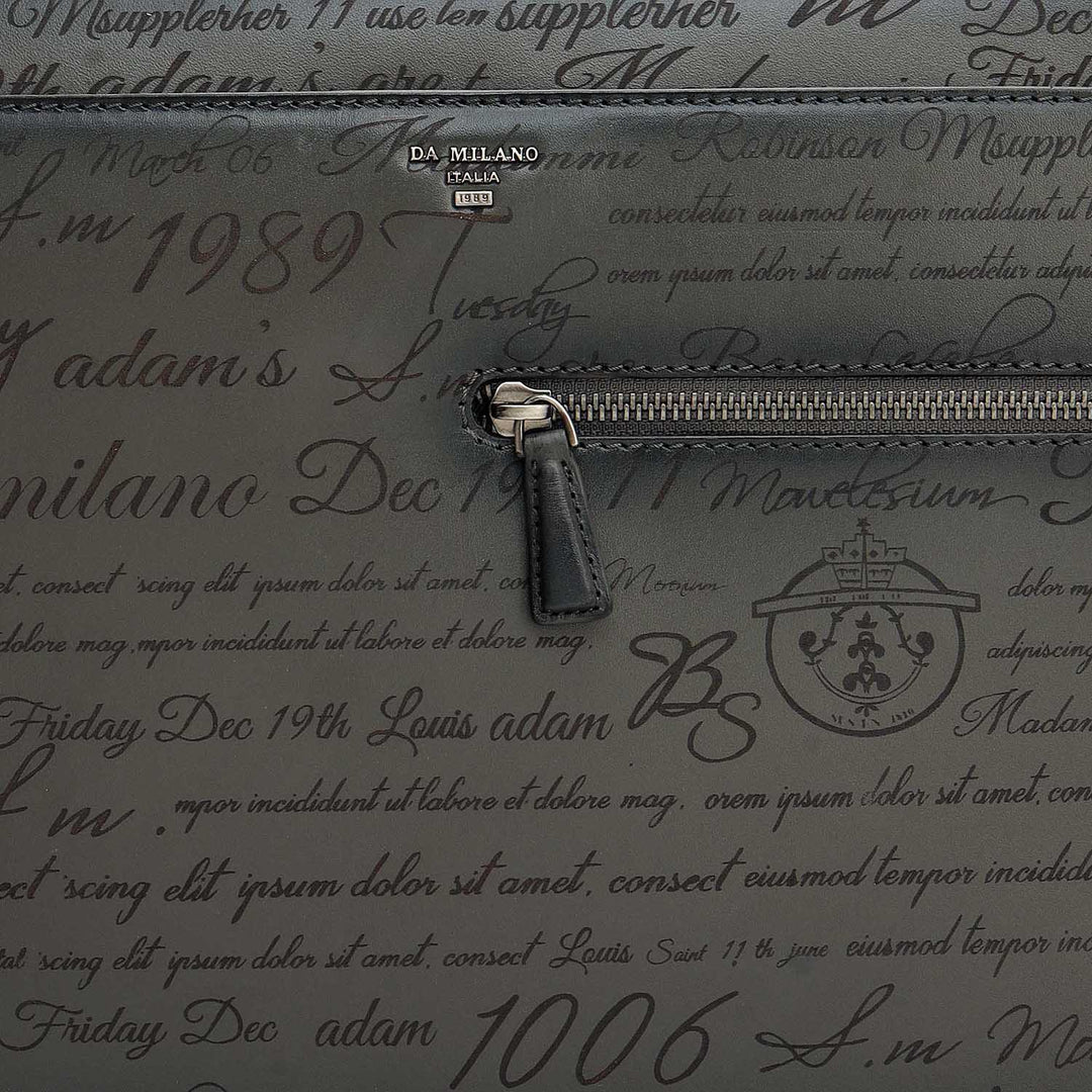 Signato Leather Laptop Sleeve - Grey