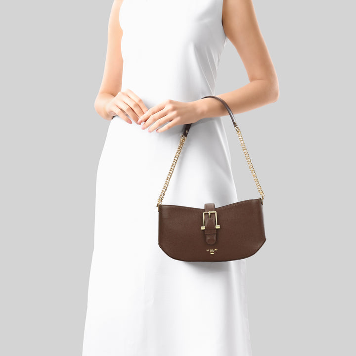 Small Franzy Leather Baguette  - Date