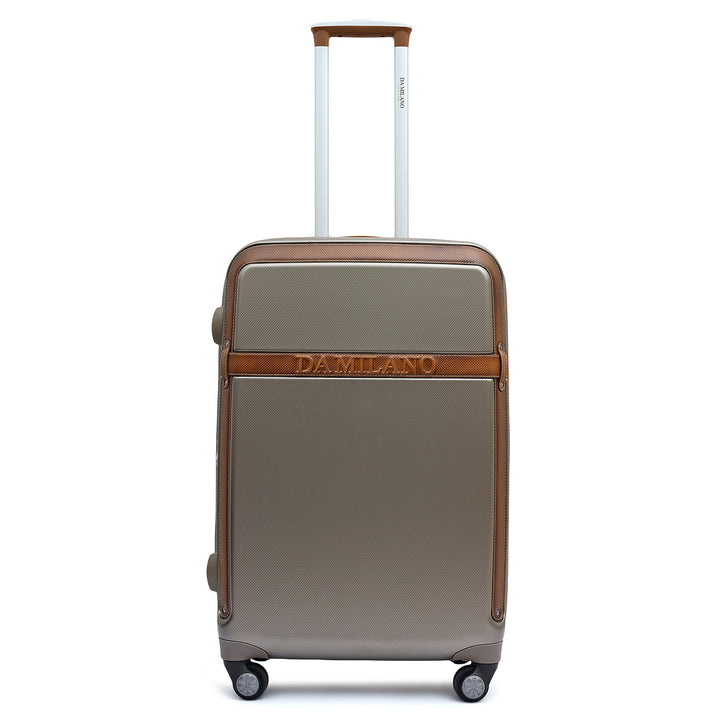 Emboss Leather Trolley (Large) - Champagne & Cognac
