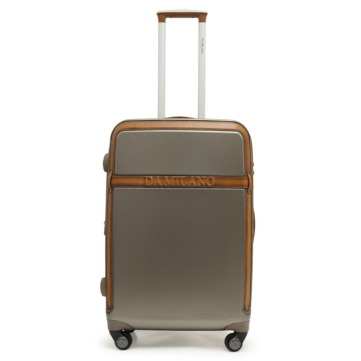 Emboss Check-In PC Trolley (L) - Champagne & Cognac