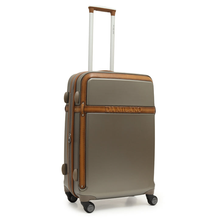 Emboss Check-In PC Trolley (L) - Champagne & Cognac