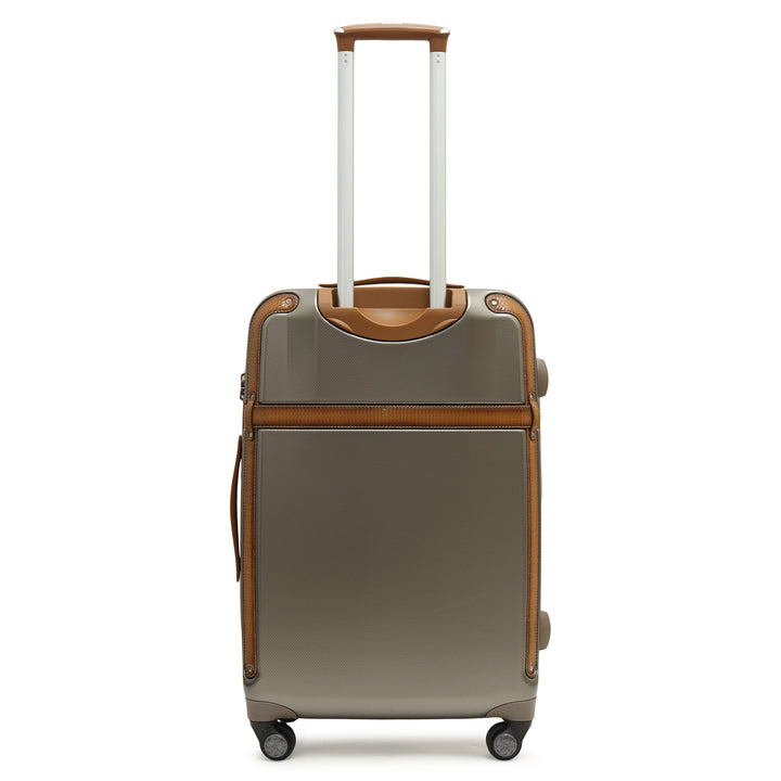 Emboss Check-In PC Trolley (L) - Champagne & Cognac