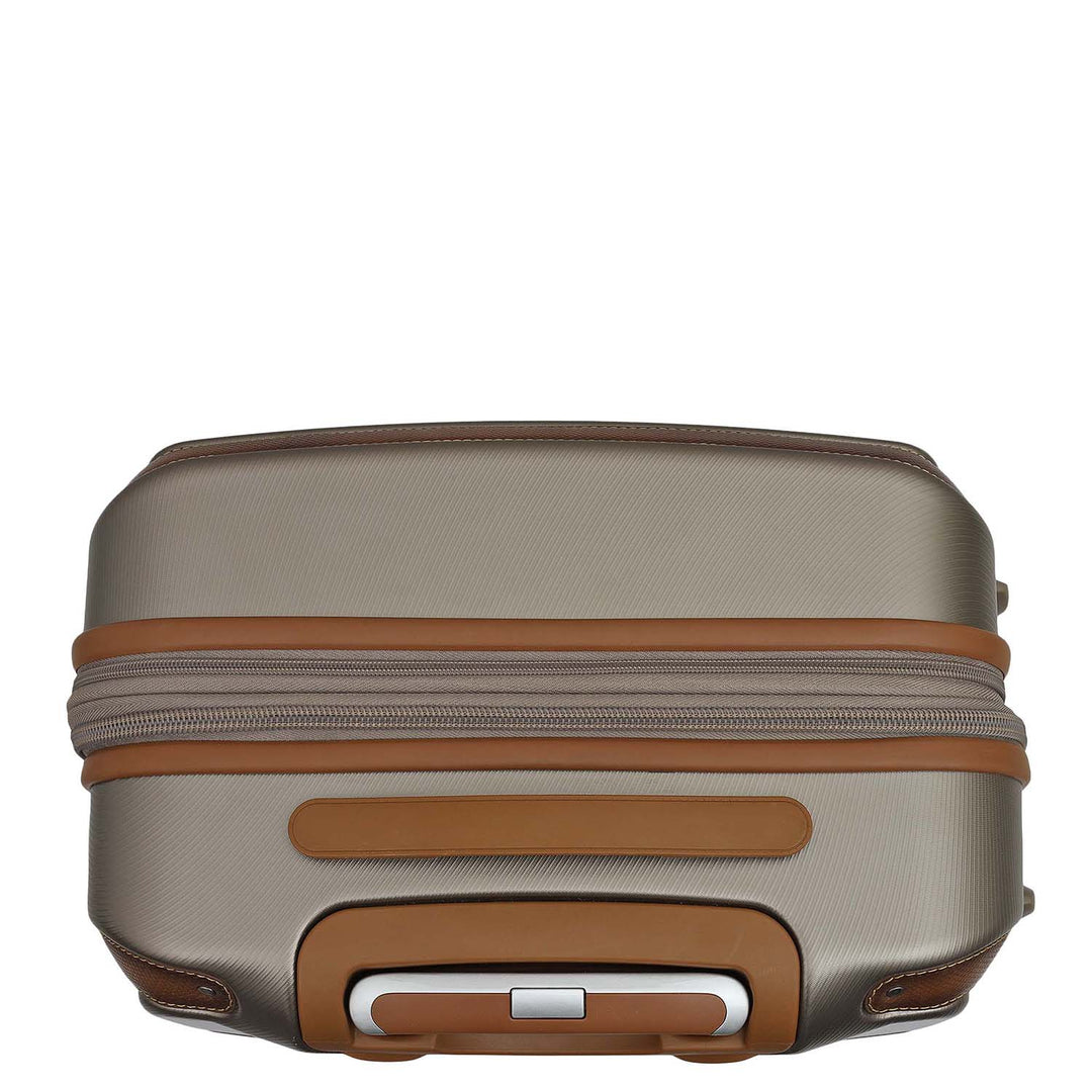 Emboss Leather Trolley (Large) - Champagne & Cognac