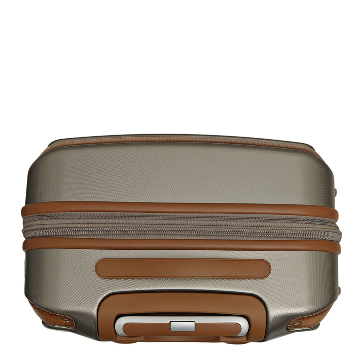 Emboss Check-In PC Trolley (L) - Champagne & Cognac