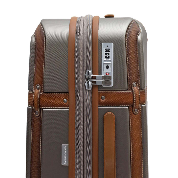 Emboss Leather Trolley (Large) - Champagne & Cognac