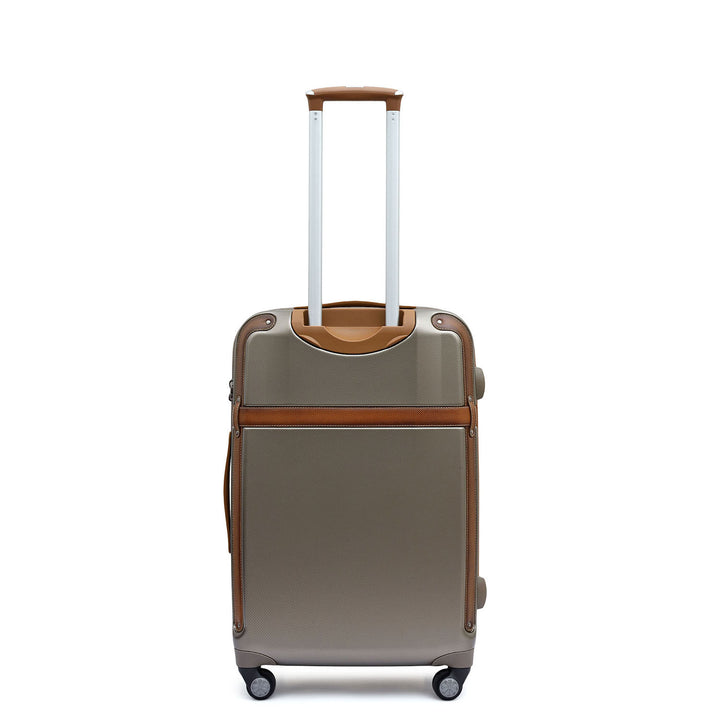 Emboss Check-In PC Trolley (M) - Champagne & Cognac