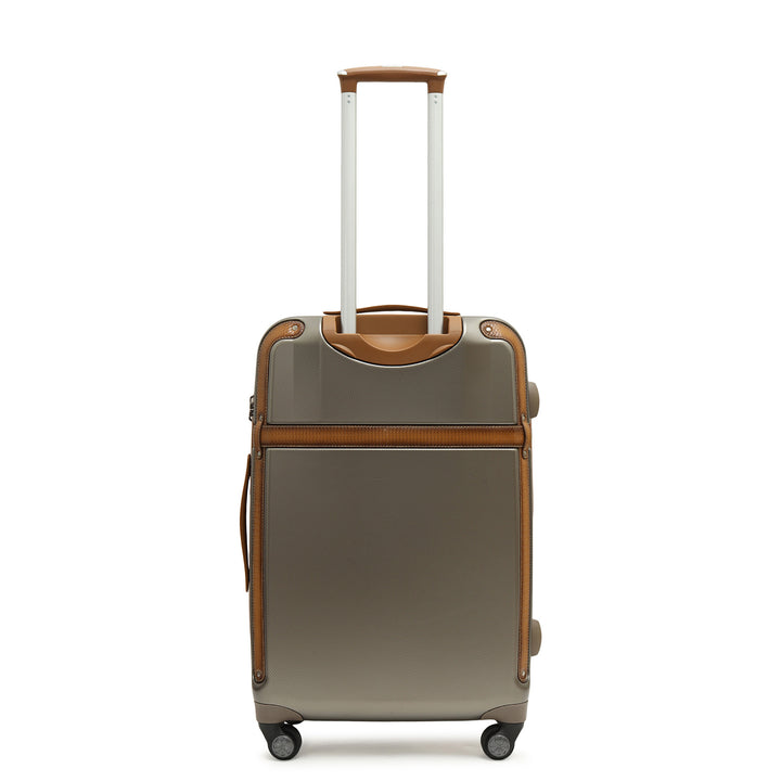 Emboss Check-In PC Trolley (M) - Champagne & Cognac
